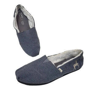 Toms Deer Faux Fur Flats